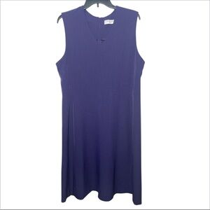 MM LaFleur women’s Annie Dress Shift eggplant  Workwear Travel Business size 16